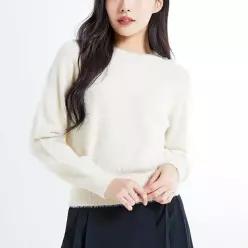 [스파오][스파오] [날개사] 라운드넥 스웨터 (SPKWE4VW01-K)