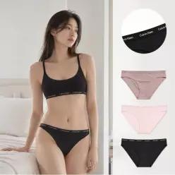 언더웨어 여성용 럭스 비키니 삼각팬티 3매입 세트 QP3305O-900