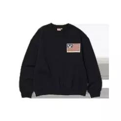 TRUE RELIGION 트루릴젼 TR 올드 글로 크루넥 블랙 128973941 TRA1TMU001BBK