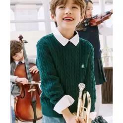 빈폴 키즈 BEANPOLE KIDS 클래식 케이블 니트 스웨터 그린 (BI6151UE2M) BI6151UE2M 496296
