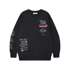 JEEP 남녀공용 레터링 프린트 셋업 맨투맨 (832SUR4-BK) LE1222529490 -