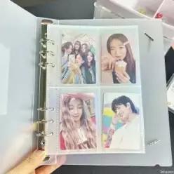 바인더 포토카드 홀더 슬리브 커버 K팝 포토앨범 심플 수집북 학용품