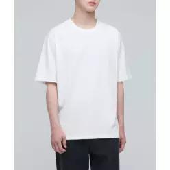 MUSINSA STANDARD 수피마 릴렉스드 크루 넥 티셔츠 [크림]