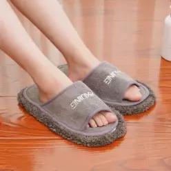 극세사 청소 슬리퍼 실내화 남성 거실화 층간소음 M(230-255mm)