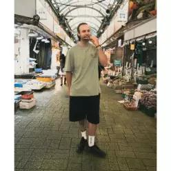 마크곤잘레스 MARK GONZALES 데님 버뮤다 바지 - BLACK Z262UHP210099 465405