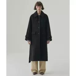 드로우핏 우먼 DRAWFIT WOMEN 래빗 앙고라 울 발마칸 롱 코트 [BLACK] DFWMCT5401BK 257128