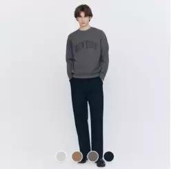백화점 지오다노 남성 봄 가을 간절기 와이드핏 코튼 치노 팬츠 면바지 116521