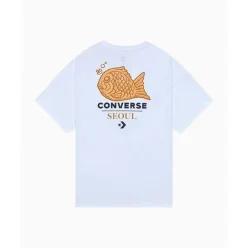 매장정품 컨버스 CONVERSE 서울시티 그래픽 티셔츠 화이트 MCH647-001 295560