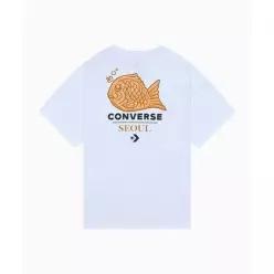 매장정품 컨버스 CONVERSE 서울시티 그래픽 티셔츠 화이트 MCH647-001 295560