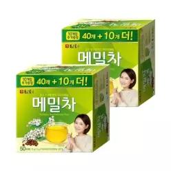 담터 업소용 마시는차 아침차 홈카페 건강한 기타차 메밀차 50T 2개