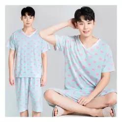 이라인 롤리팝 반팔상하 남성잠옷 이지웨어1265596