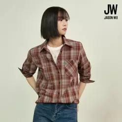 제이슨우 26FW NEW Delia 페디드 코튼 체크 셔츠 2종