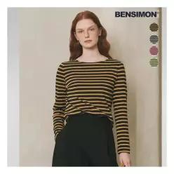 Bensimon 벤시몽 여성 워셔블 스트라이프 긴팔 티셔츠 4종택일 467269