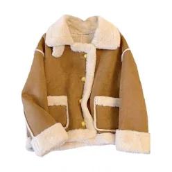 예쎄 () 올 에코퍼 안감 버튼 숏코트(S4WCT078A)