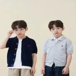 26SS [솔솔니트] 반소매 면 플레인 T칼라 가디건 (1115521)
