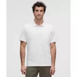 룰루레몬 LULULEMON 코튼 피케 숏슬리브 폴로 셔츠 WHT