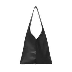 전시상품/더로우 Bindle Stitch 빈들 스티치 카프스킨 숄더백 블랙 W1872L72DEOS
