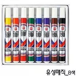모나미 유성매직 8색 펜 오피스용품 필기류 OWC0AF4A 문구 사무용품