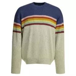 [V90]캐피탈 K2603KN013AUBERGINE 남성 니트 스웨터 가디건 2 Tones Peckish Rainbow crewnec