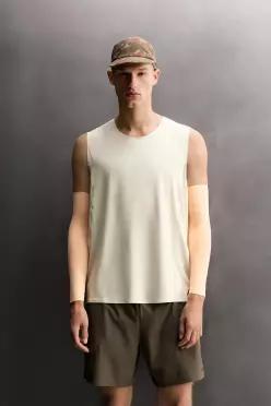 ZARA 자라 러닝 탱크 티셔츠 아이보리 4387 361 779