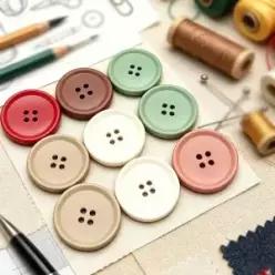 의류 및 셔츠용 15~25 컬러 4구멍 단추 10개 원형 레진 수제 바느질 DIY 액세서리