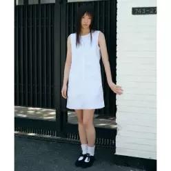 MUSINSA STANDARD WOMAN 우먼즈 나일론 미니 드레스 [화이트] 463280