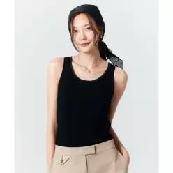 더엣지 THEATG 3PACK 워셔블 시스루배색 니트탑