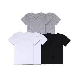 트러스트 V넥 면 티셔츠 2장 세트 3768762