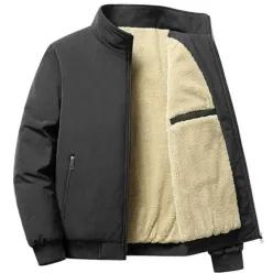 남성 무지 점퍼 코튼 스탠드 라운드 남성 숏 점퍼 겨울 캐주얼 자켓