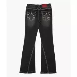 매장정품 ROUGHNECK Bold Stich BootCut Denim Black