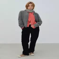 [벤시몽] SEMI-WIDE CORDUROY PANTS - NAVY