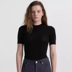 [벤시몽] TENCEL WOOL HALF SLEEVE - CARBON