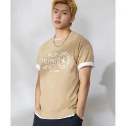 컨버스 버비지 로고 워시드 루즈 핏 티셔츠 노마드 카키 UCJ755X63 228199