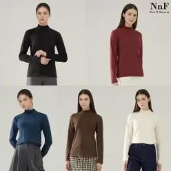 NNF 여성 모크넥 티셔츠 5종 (NWH-5)