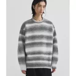 드로우핏 울 그라데이션 라운드 풀오버 니트 [LIGHT GREY] 4305853 DFKN4302LGY