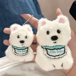 키홀더 열쇠고리 가방 귀여운 가죽 강아지 인형 강아지키링 자동차키 가죽키링 스마트키