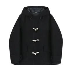 12월 15일 배송 트릴리온 TR일리오 ILLIO N 유니 발마칸 더플 숏 코트 BLACK TRFCT06BK 330038