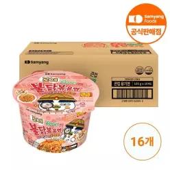 삼양 식품] 큰컵 로제불닭볶음면 105g x 16개 1박스)