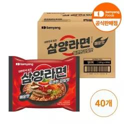 맛있는家 식품] 라면 매운맛 120g x 40개 1박스)