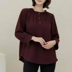 (∼88size)셔링반오픈블라우스 TBD4141