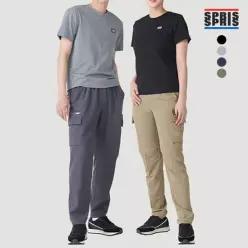 [스프리스][스프리스] 남녀공용 밴딩 카고 팬츠_P31UP5992