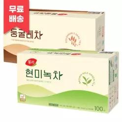 동서식품 현미녹차 100T 둥굴레차