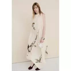 ZARA 자라 MID 미드I 미디 SCARF 스카프 DRESS 드레스 원피스 - Ecru 에크루 8100/038/712