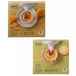 49783739-노브랜드 누룽지차 100티백 + 옥수수차 100티백 학교 사무실 탕비실 간식 음료 티time 디저트 캠