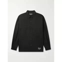 26 FW 네이버후드 블랙 돌맨 로고 아플리케 코튼 셔츠 TP571292178