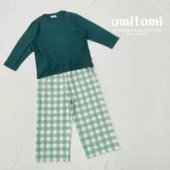 [아미따미] 남아여아 공용 일자핏 파자마 팬츠