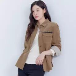 지센 (2컬러) 피어로즈 코듀로이 보헤미안 셔츠 LCWSP992
