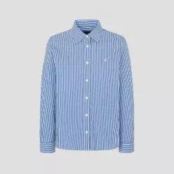 [백화점 정품] 26년SALE 빈폴레이디스 빈폴 BEANPOLE [Essential] 스트라이프 슬림핏 셔츠 - 블루 BF6264E0
