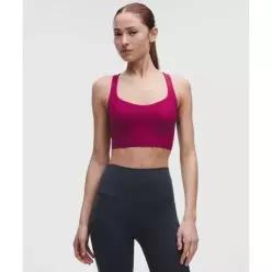LULULEMON 플렉시플렉스 스트래피 롱라인 요가 브라 *라이트 서포트, A C컵 72720