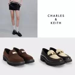 찰스앤키스 구두 랜도 캔버스 투톤 메탈릭 액센트 플랫폼 로퍼 CK1-70381151 587010